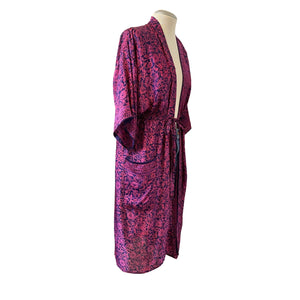 SILK PRINTED ROBE