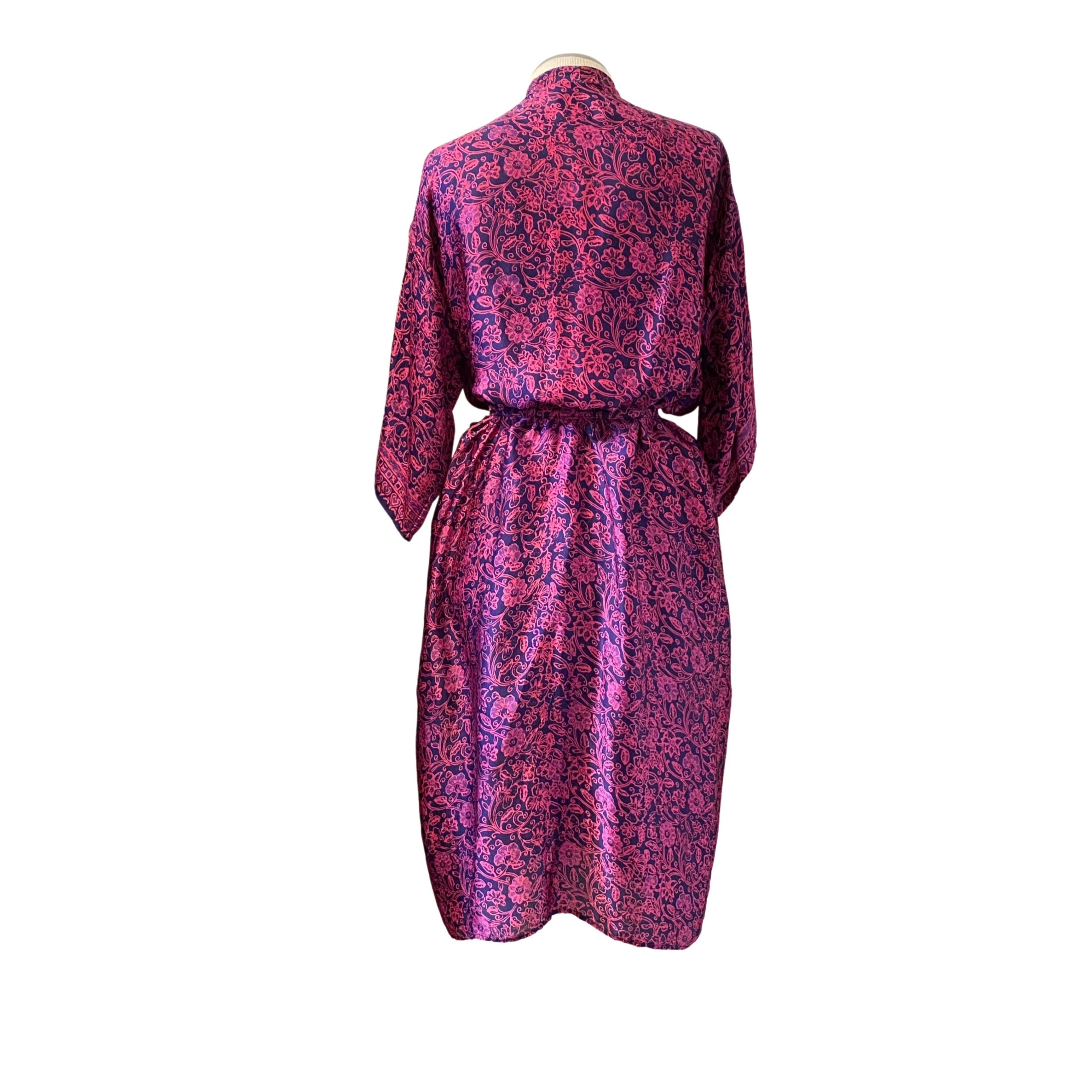 SILK PRINTED ROBE