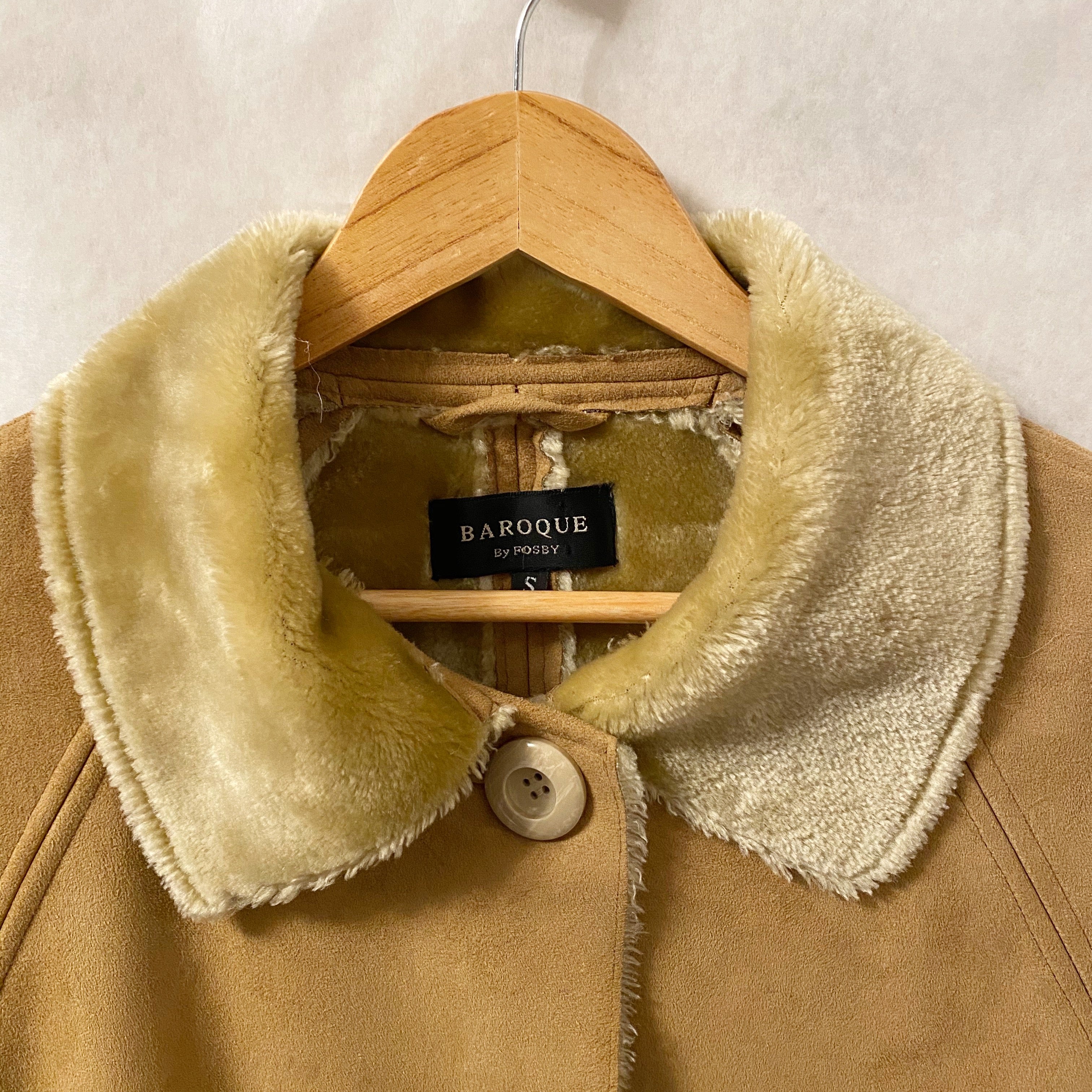 FAUX SHEARLING COAT sz. S