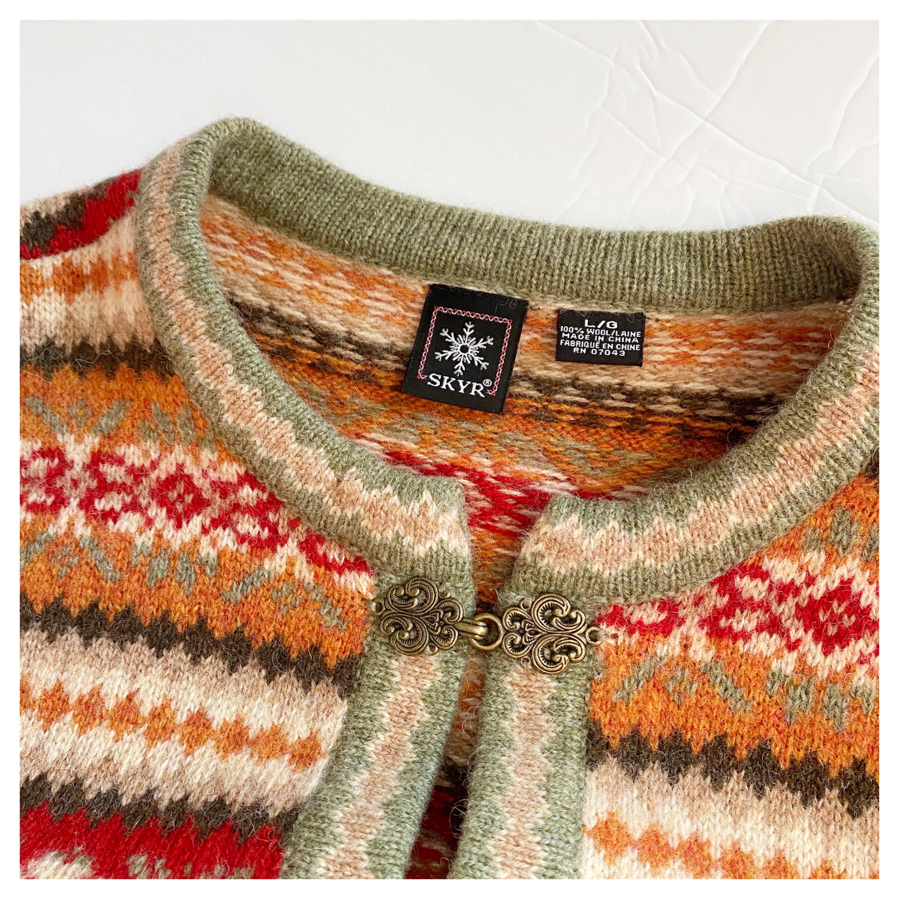 GINGERSNAP FAIR ISLE SWEATER sz. L