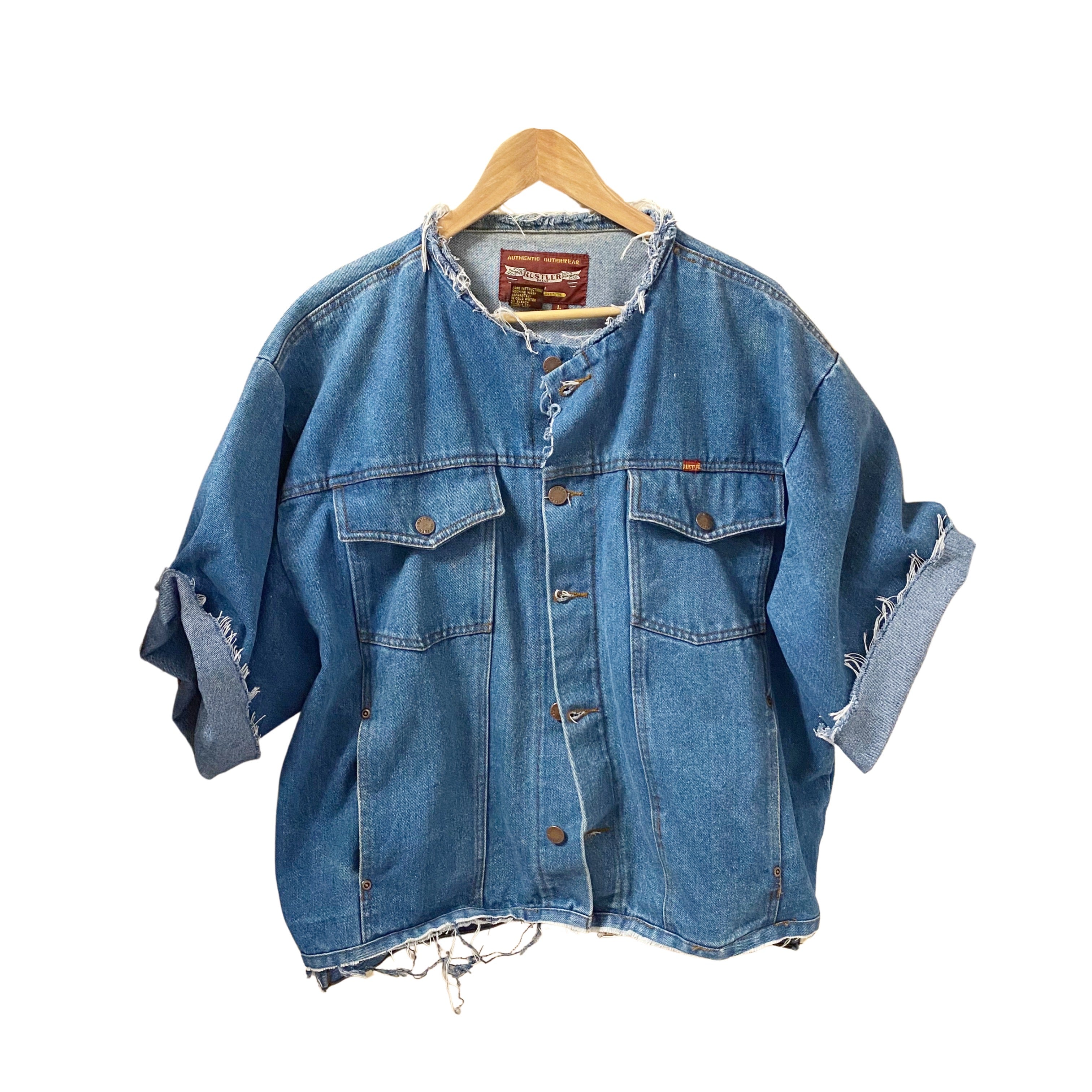 RUSTLER UPCYCLED DENIM JACKET sz. L