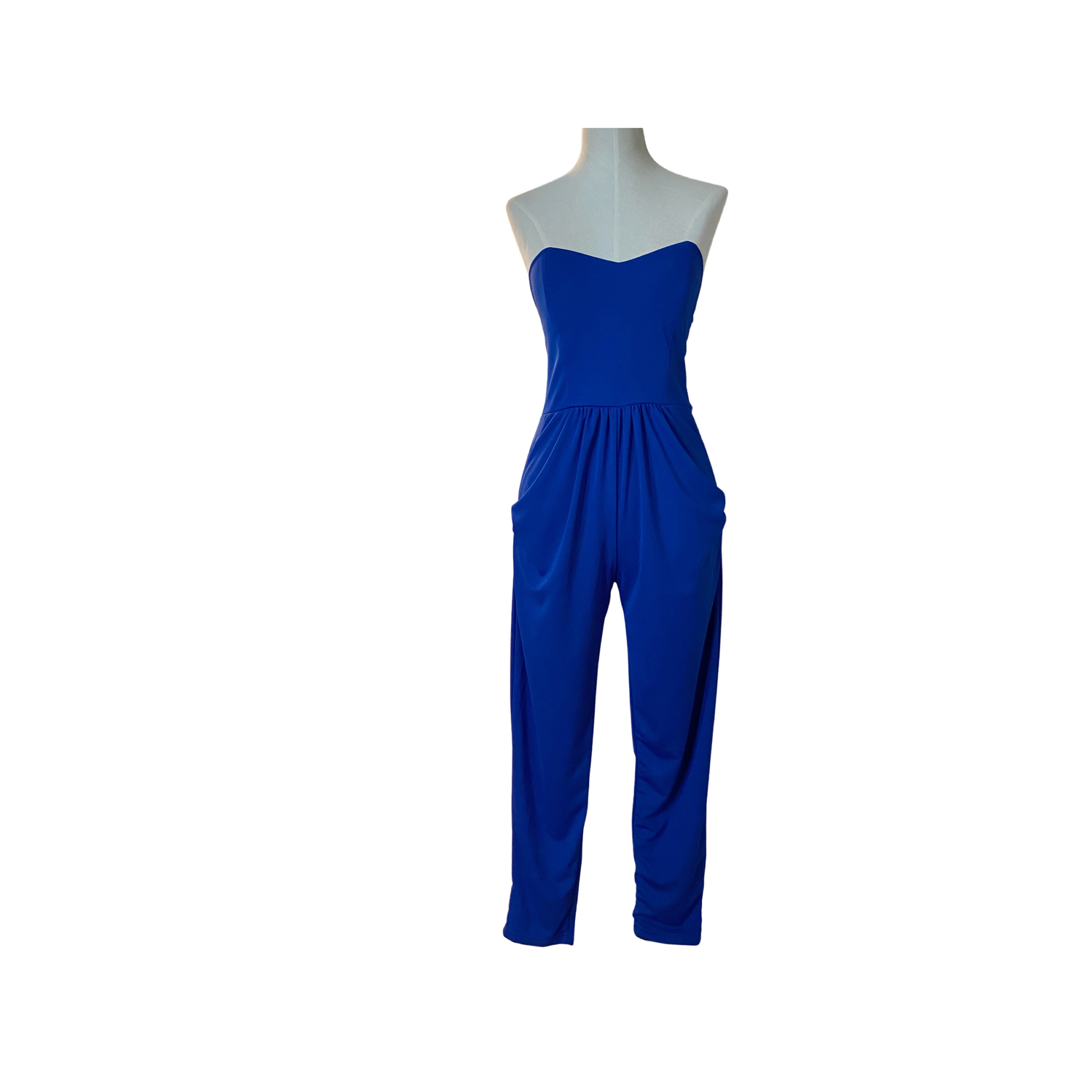 LAST DANCE STRAPLESS JUMPSUIT sz. M