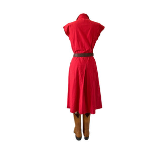 ‘AS IS’ SEEING RED COTTON DAY DRESS