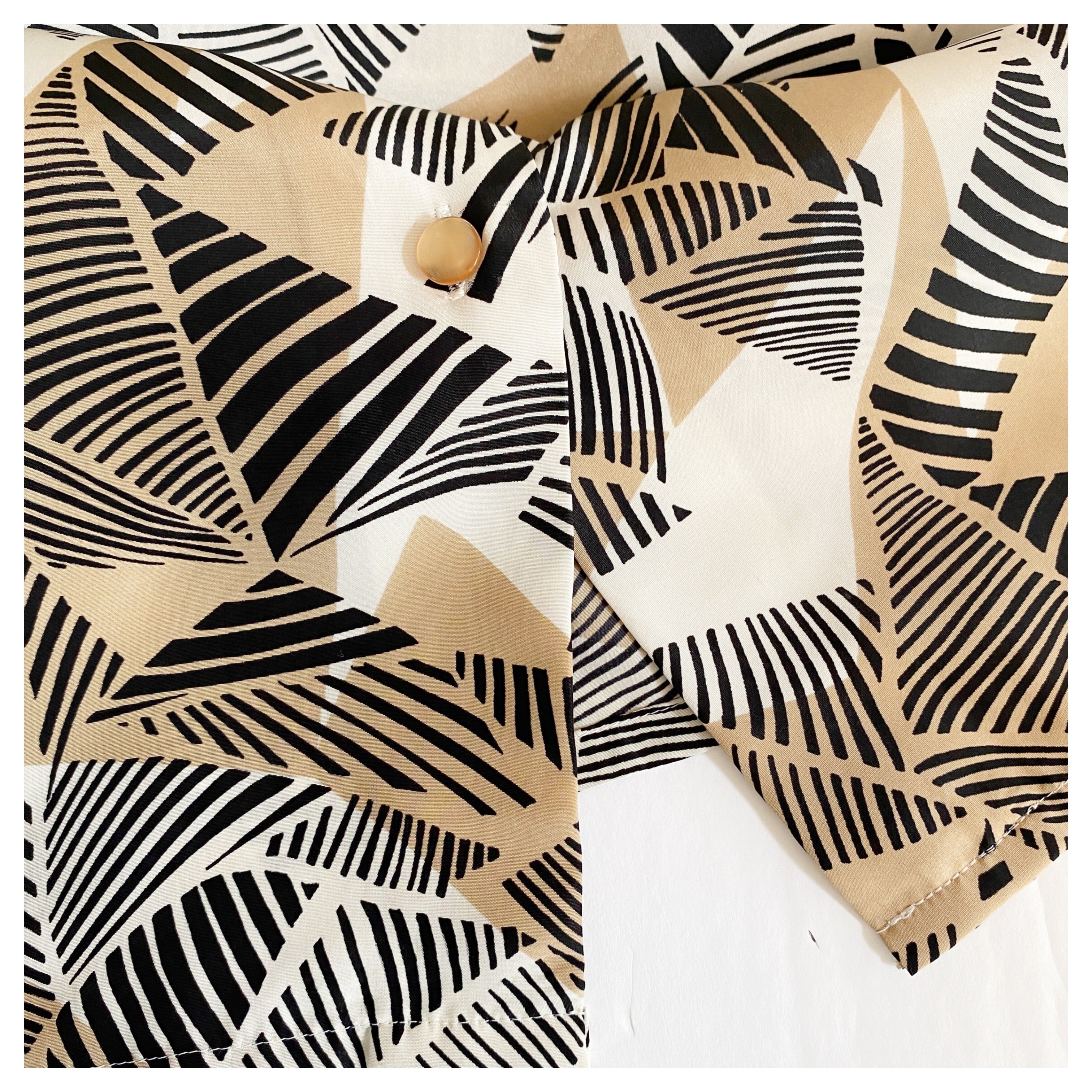 MADAGASCAR GRAPHIC ZEBRA PRINT BLOUSE