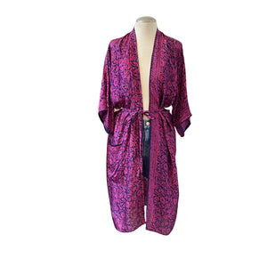 SILK PRINTED ROBE